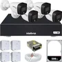 Kit 4 Cameras Segurança Intelbras Full Color Vhd 1120b Dvr 4ch Full C/ Hd 500gb .