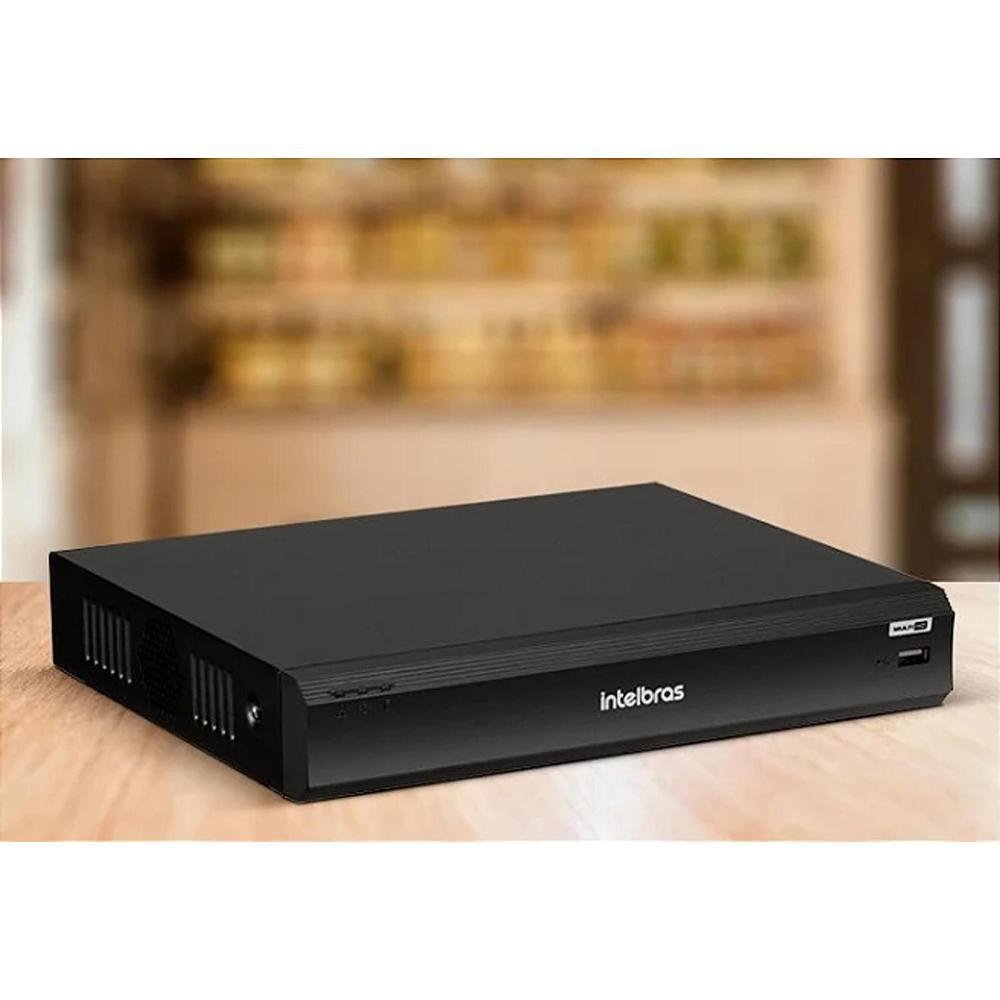 Kit 4 Câmeras Intelbras Fullcolor 1220 Dvr Intelbras Mhdx 3008-c