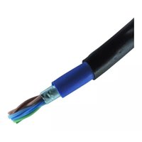 Cabo De Sinal Megatron, 4 Pares, Dupla Capa, Blindado, Preto, 100 Metros - Dbcl2567