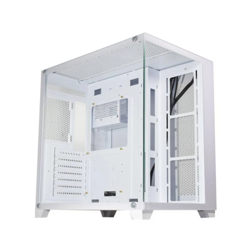 Gabinete Gamer K-mex Ghost Shark Mid Tower, ATX, Lateral E Frontal Em Vidro Temperado, Branco