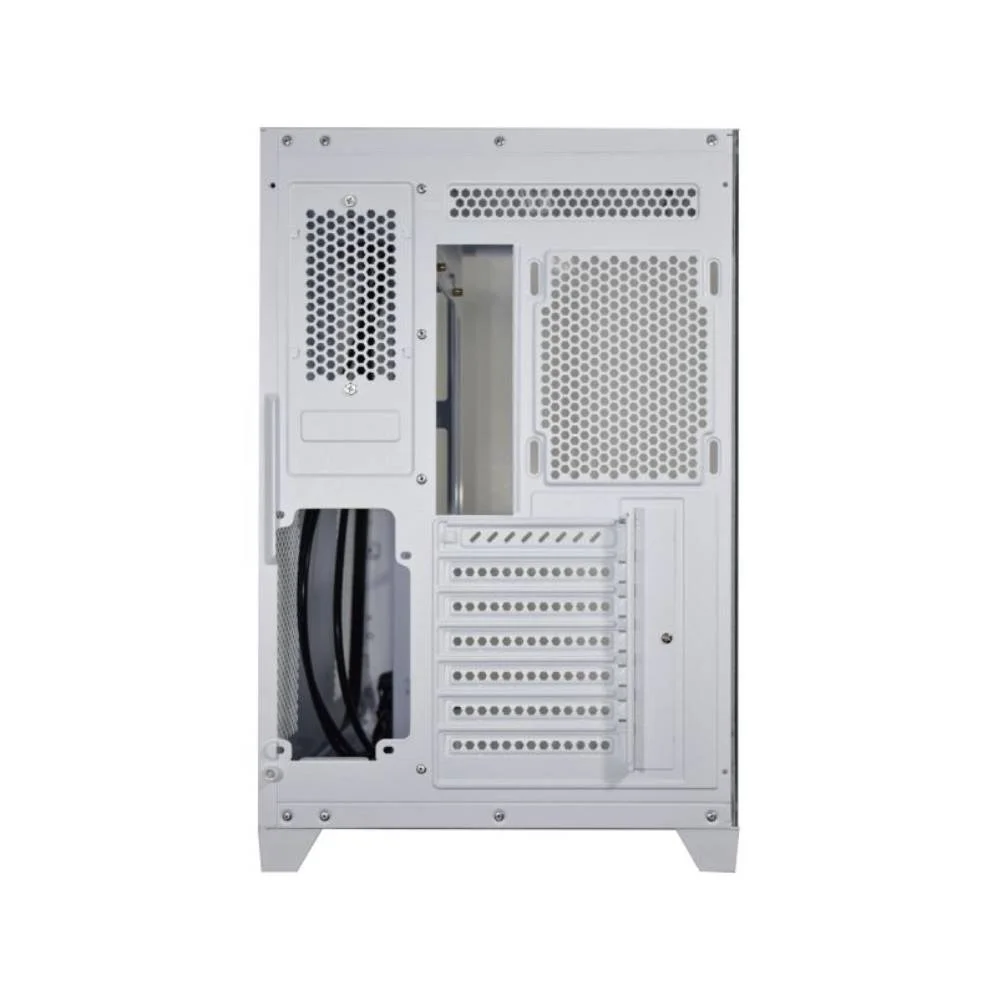 Gabinete Gamer K-mex Ghost Shark Mid Tower, ATX, Lateral E Frontal Em Vidro Temperado, Branco