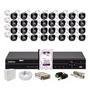 Kit Intelbras 32 Cameras Vhd 1120b Full Color,dvr 32ch Mhdx 1232 Hd 2TB