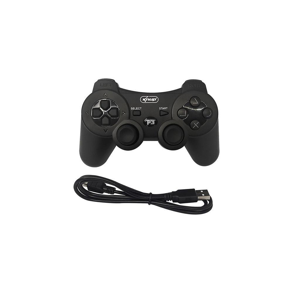 Controle Joystick Wireless Sem Fio Para Pc Dualshock 3 Compatível Com Playstation Ps3 Com Cabo Usb Knup Kp-gm006 Controle Joystick Wireless Sem Fio Para Pc Dualshock 3 Compatível Com Playstation Ps3 Com Cabo Usb Knup Kp-gm006