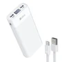 Power Bank 20000mah 1hora Bateria Portátil Gar117b Branco