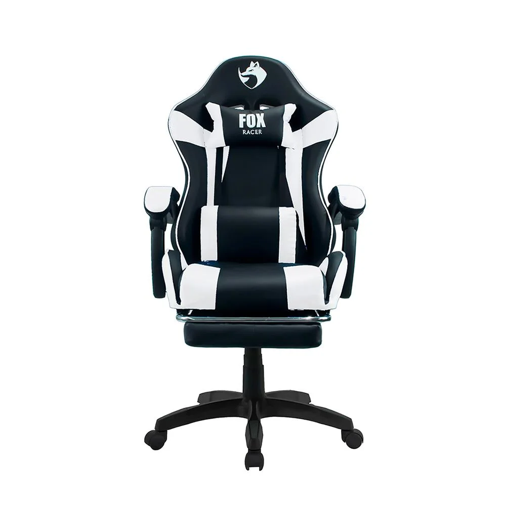 Cadeira Gamer Fox Racer Zerda, Branco, Com Apoio De Pe Cadeira Gamer Fox Racer Zerda, Branco, Com Apoio De Pe