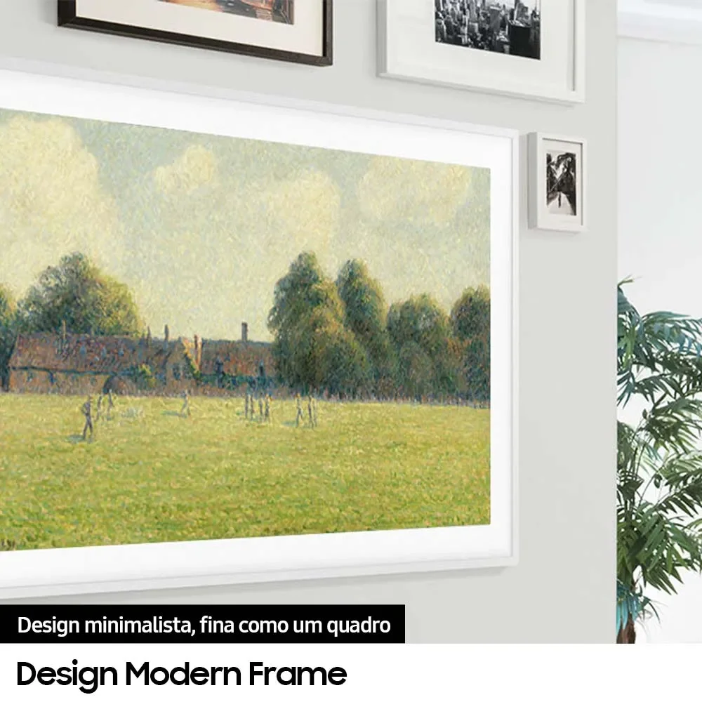 Smart TV 55 Polegadas Samsung QLED 4K, The Frame 55LS03D - Molduras Customizáveis e Modo Arte