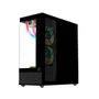 Gabinete Gamer C3tech, Mid Tower, RGB, Com Fan, Lateral e Frontal Em Vidro - Mt-g850bk