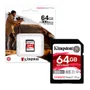 Cartão De Memoria  64gb Sd 300mb/s 200mb/s Canvas React Plus Sdr2/64gb Kingston