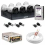 Kit 4 Câmeras De Segurança Intelbras Hd 720p Com Dvr Mhdx 1004-c Full Hd L Com HD 1TB Purple | Completo 100% Intelbras