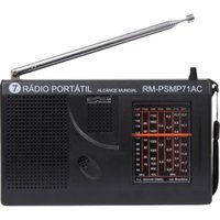 Rádio Portátil Rm-psmp71ac Preto Motobras