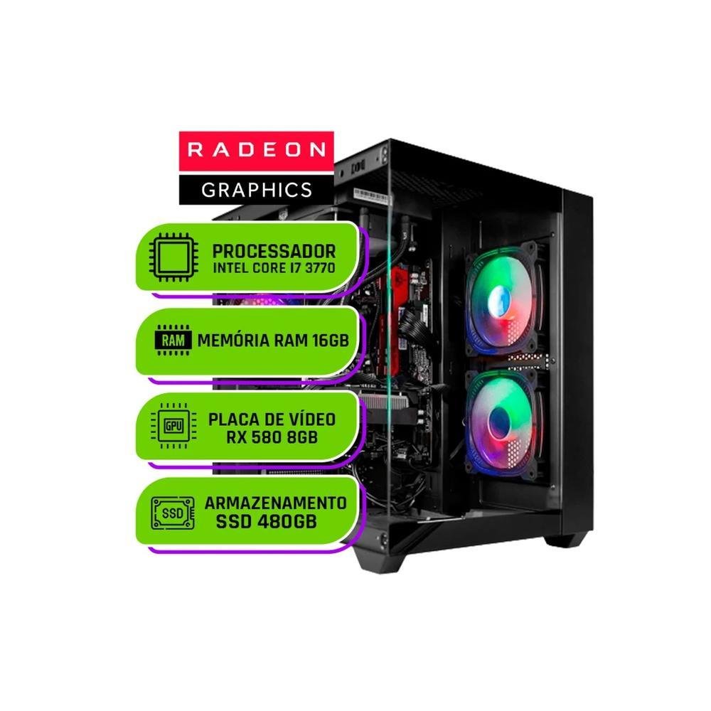 PC Gamer Alligator Shop Intel Core I7 3770 KaBuM