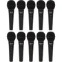 Kit 15 Microfones Dinâmicos Com Fio Tk 10 Onyx