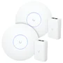 2 Roteadores Wi-fi 6 Access Point 3.0 Gbps + 2 Injetores Poe+ | 2 U6+ Ubiquiti Com 2 Fontes 48v 30w