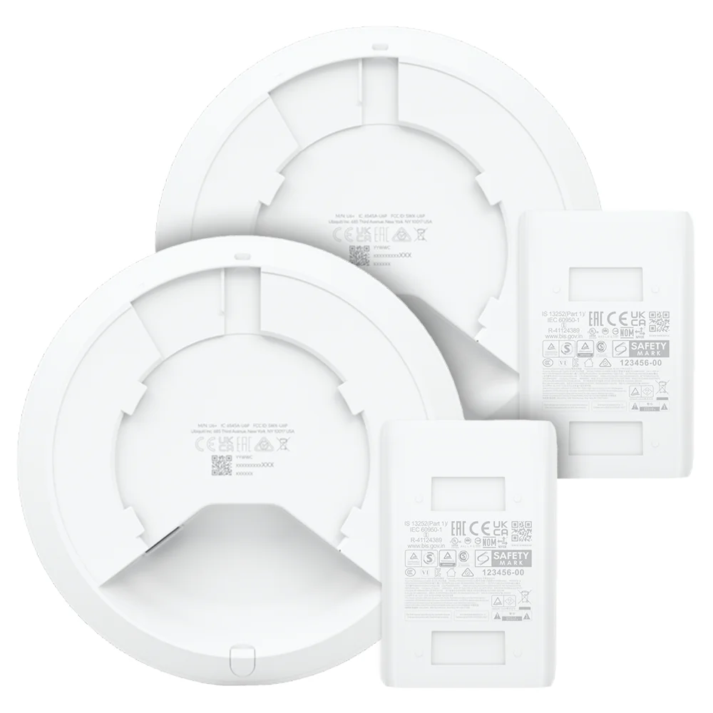2 Roteadores Wi-fi 6 Access Point 3.0 Gbps + 2 Injetores Poe+ | 2 U6+ Ubiquiti Com 2 Fontes 48v 30w