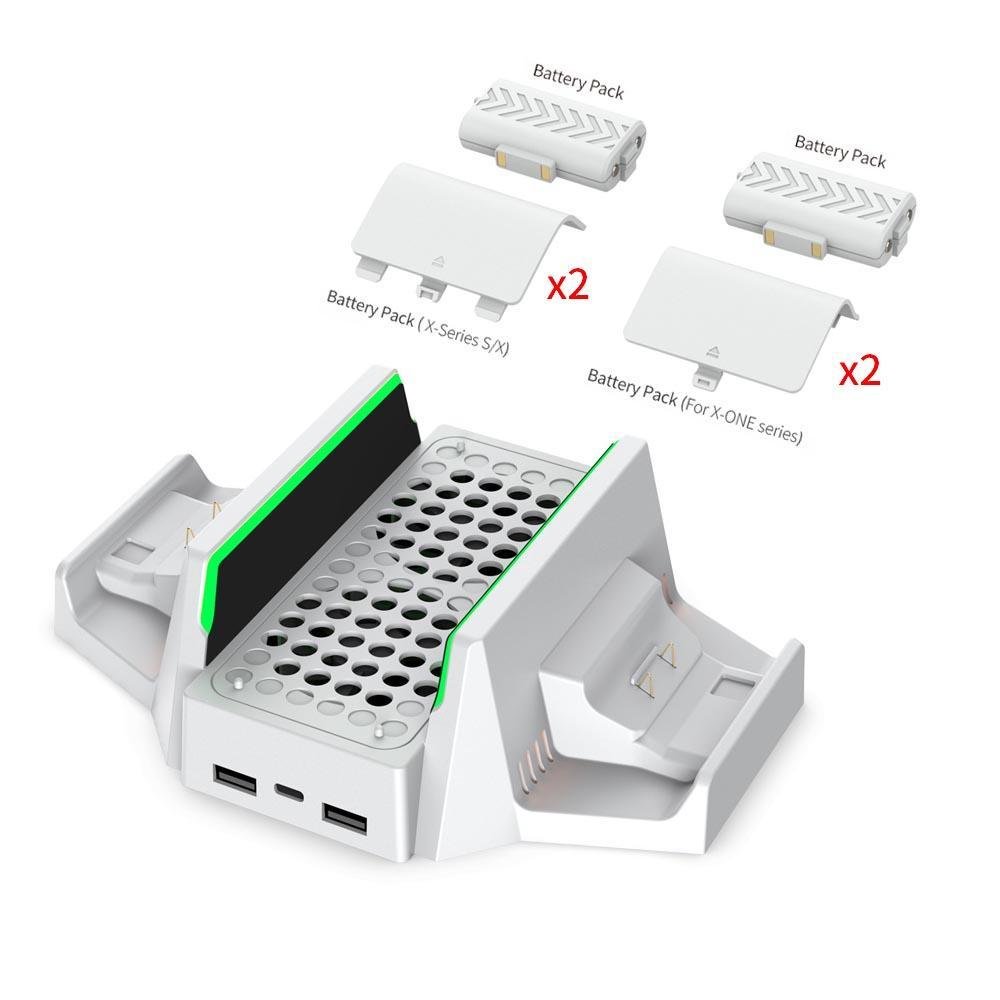 Suporte De Resfriamento Para XBOX Series S, Caregador Duplo Com Bateria Suporte De Resfriamento Para XBOX Series S, Caregador Duplo Com Bateria
