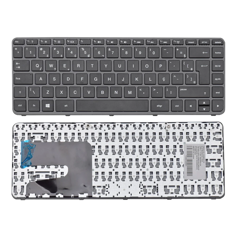 Teclado Para Notebook Hp Pavilion 14-r052br Abnt2 - Uk Style