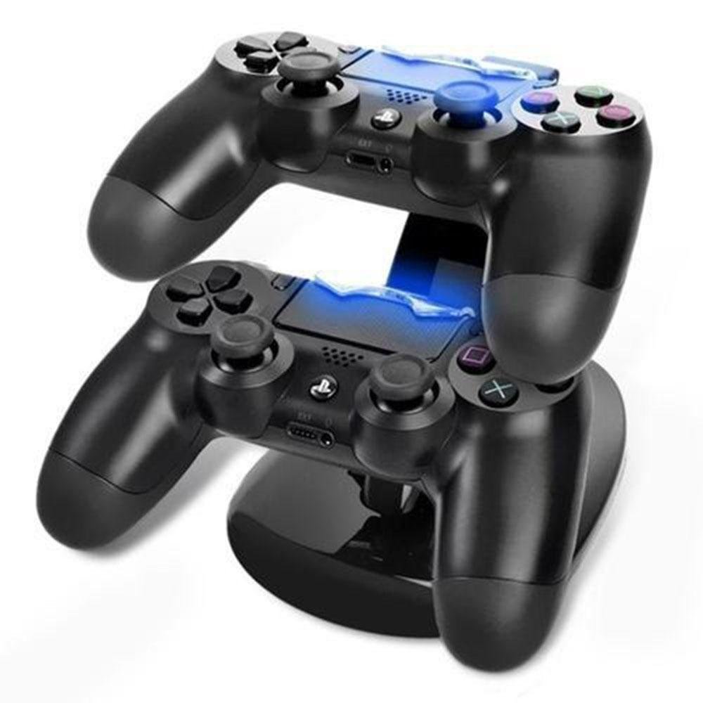 Dock Station Duplo P/ Controle Ps 4 Base Carregadora De Mesa Dock Station Duplo P/ Controle Ps 4 Base Carregadora De Mesa