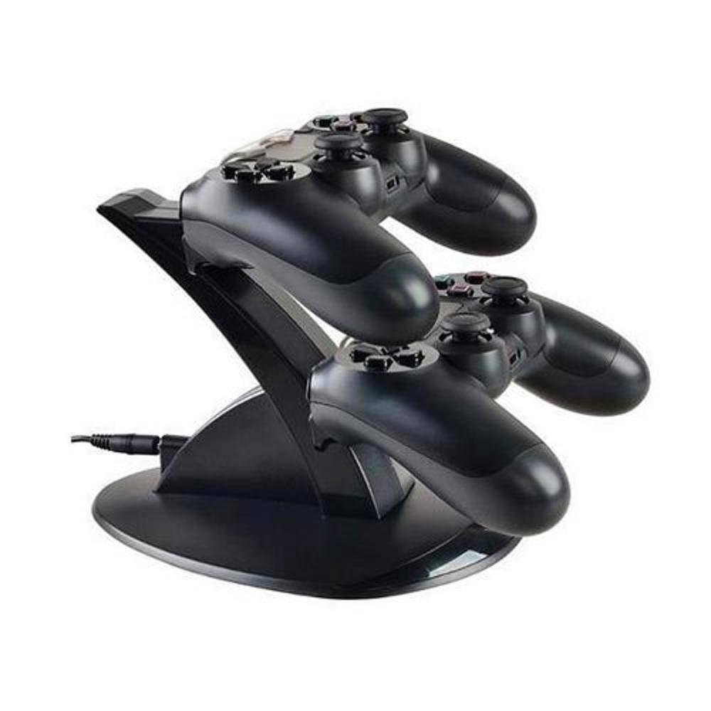 Dock Station Duplo P/ Controle Ps 4 Base Carregadora De Mesa Dock Station Duplo P/ Controle Ps 4 Base Carregadora De Mesa
