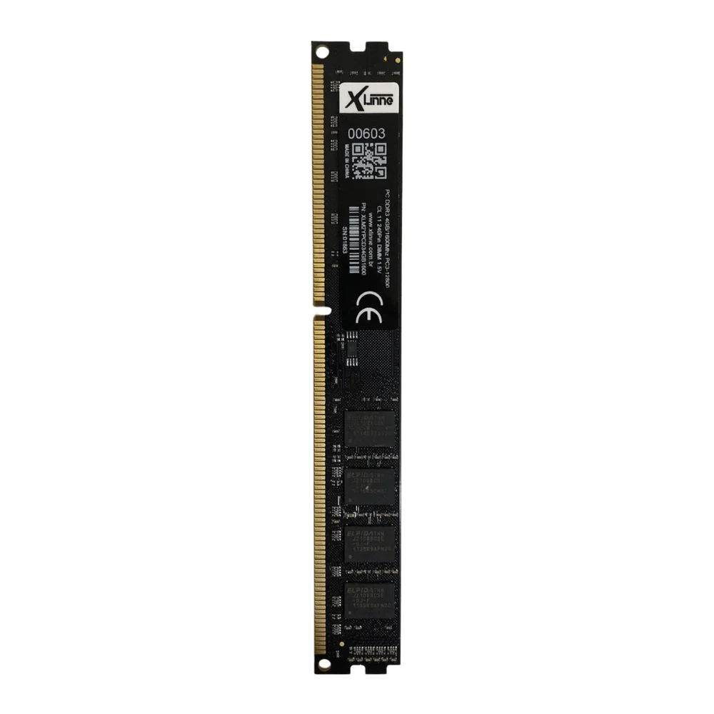 Memória Ram Ddr3 4Gb 1600Mhz Cl11 1.5V Box XLinne Memória Ram Ddr3 4Gb 1600Mhz Cl11 1.5V Box XLinne