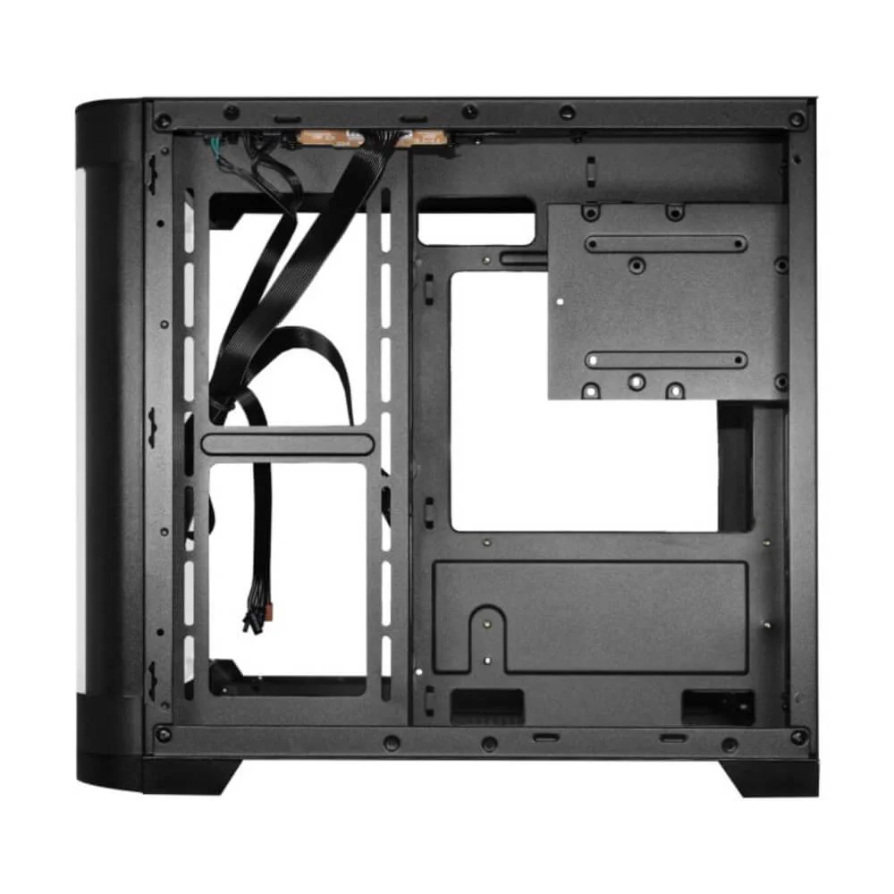 Gabinete Gamer K-Mex Aqua Curva CG-01AG Preto Mini Tower Vidro Temperado M-ATX Black - CG01AGRH001CB0X Gabinete Gamer K-Mex Aqua Curva CG-01AG Preto Mini Tower Vidro Temperado M-ATX Black - CG01AGRH001CB0X