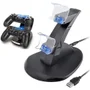 Carregador Para Controle De Ps4, Estação De Carregamento Duplo