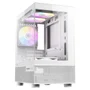 Gabinete Gamer Antec Cx200m RGB Elite Lateral Vidro Temperado Micro-atx/itx 5 Fans 120mm Branco -