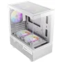 Gabinete Gamer Antec Cx200m RGB Elite Lateral Vidro Temperado Micro-atx/itx 5 Fans 120mm Branco -