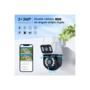Kit 3 Câmera Importada Wi-fi Smart  Lente Dupla Externa