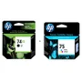 Cartucho De Tinta Hp 74xl Preto Cb336wb E Hp 75 Color Cb337wb | Photosmart C4480 C4280 C5280