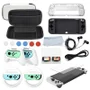 Kit Acessórios Nintendo Switch OLED 16 Em 1 - Case Capa Película Grips Volante Fone
