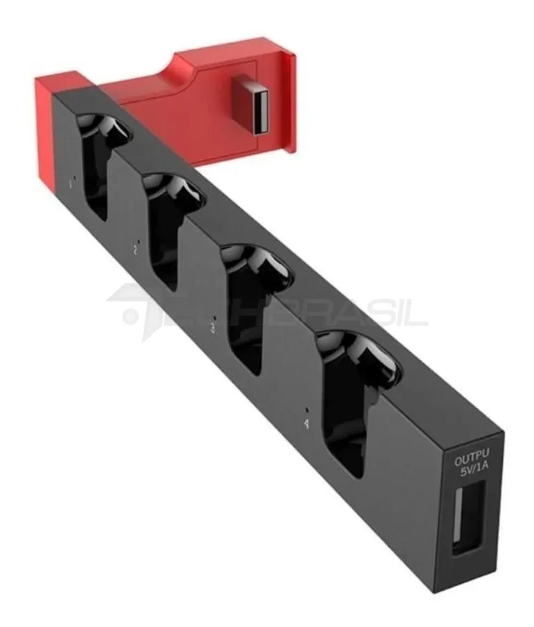 Dock Base Estação De Carregamento Para 4 Controle Joy-con De Nintendo Switch Lite OLED Dock Base Estação De Carregamento Para 4 Controle Joy-con De Nintendo Switch Lite OLED