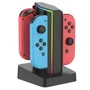 Carregador LED Para Nintendo Switch Joy-con 4 Controles Estação Base