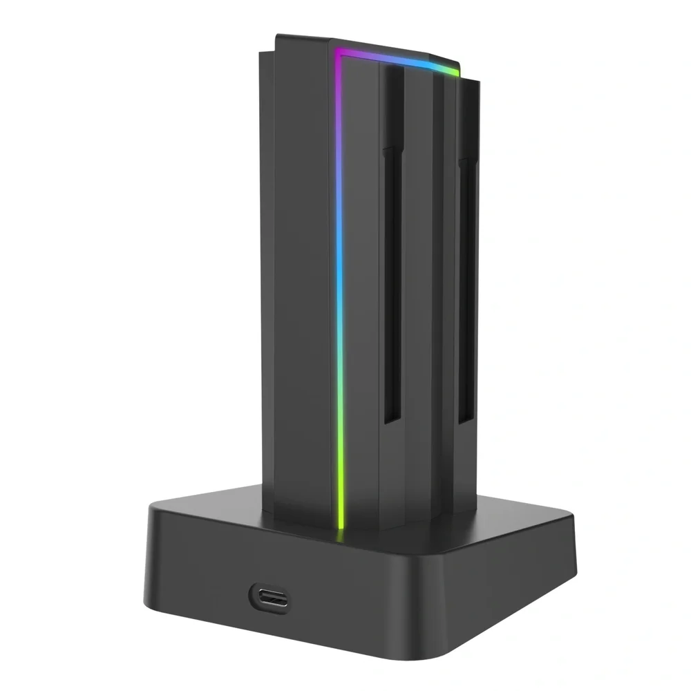 Carregador LED Para Nintendo Switch Joy-con 4 Controles Estação Base