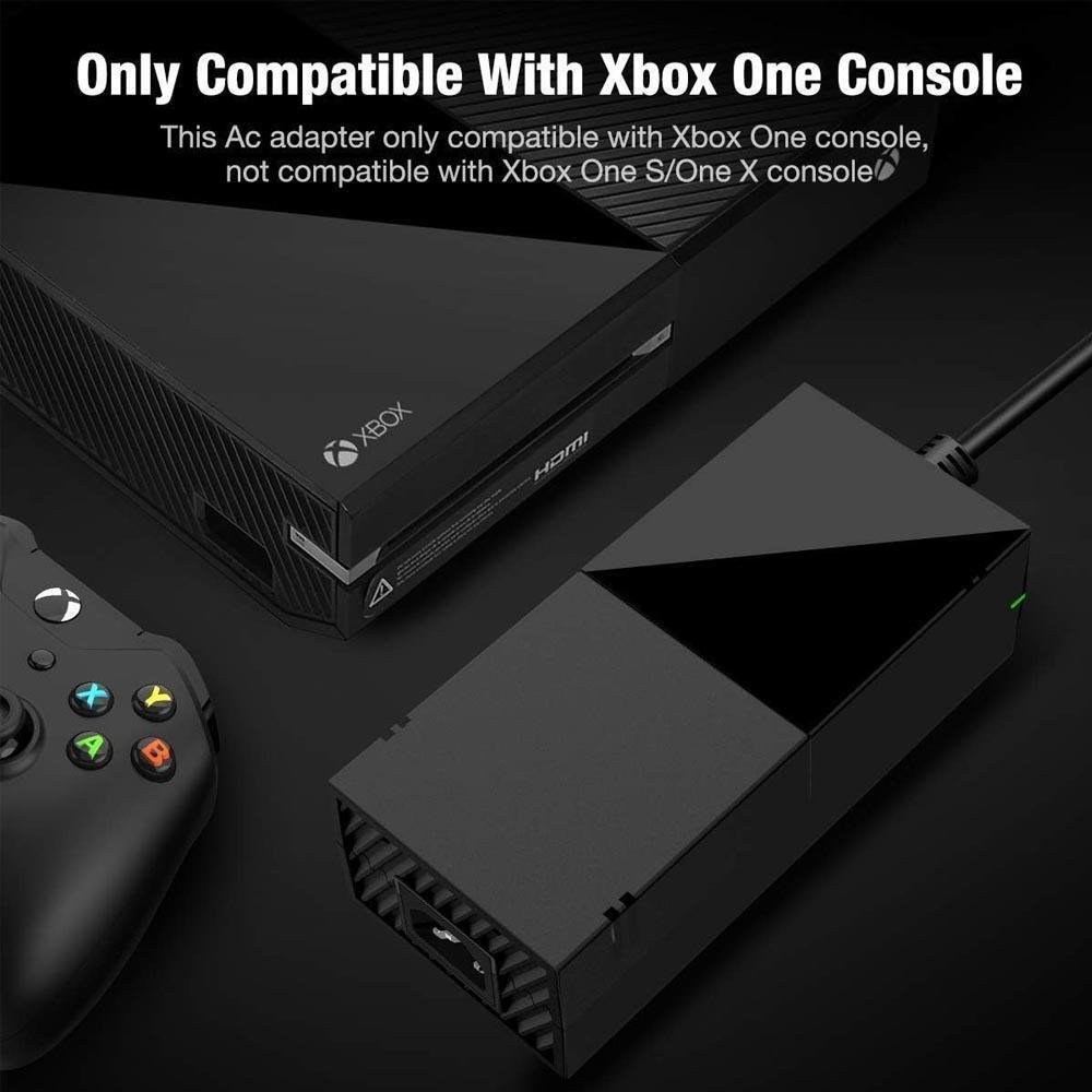 Fonte Para XBOX One 2 Pinos + Cabo De Força Bivolt 110v/220v Fonte Para XBOX One 2 Pinos + Cabo De Força Bivolt 110v/220v