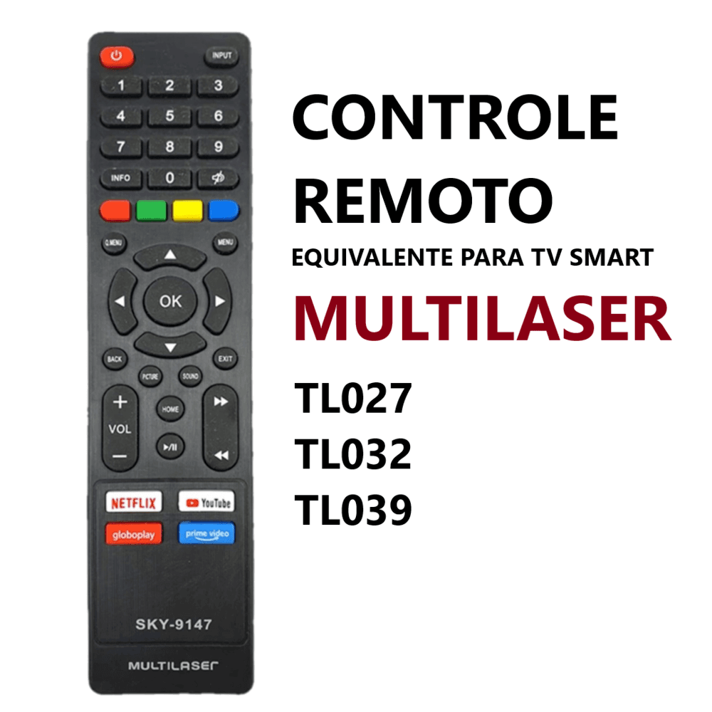 Controle Remoto Tv Multi Smart -9147 -7267