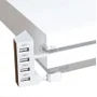Hub Usb 4 Portas Para XBOX One S Slim Carregador Adaptador Branco