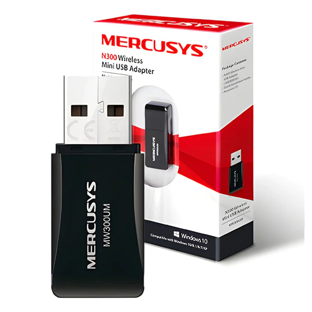 ADAPTADOR WIFI USB MERCUSYS 300MBPS MW300UM