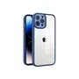 Capa Capinha Case Clean Premium Borda Da Câmera Com Brilho Compatível Para Iphone 12 Pro Max - Azul Marinho