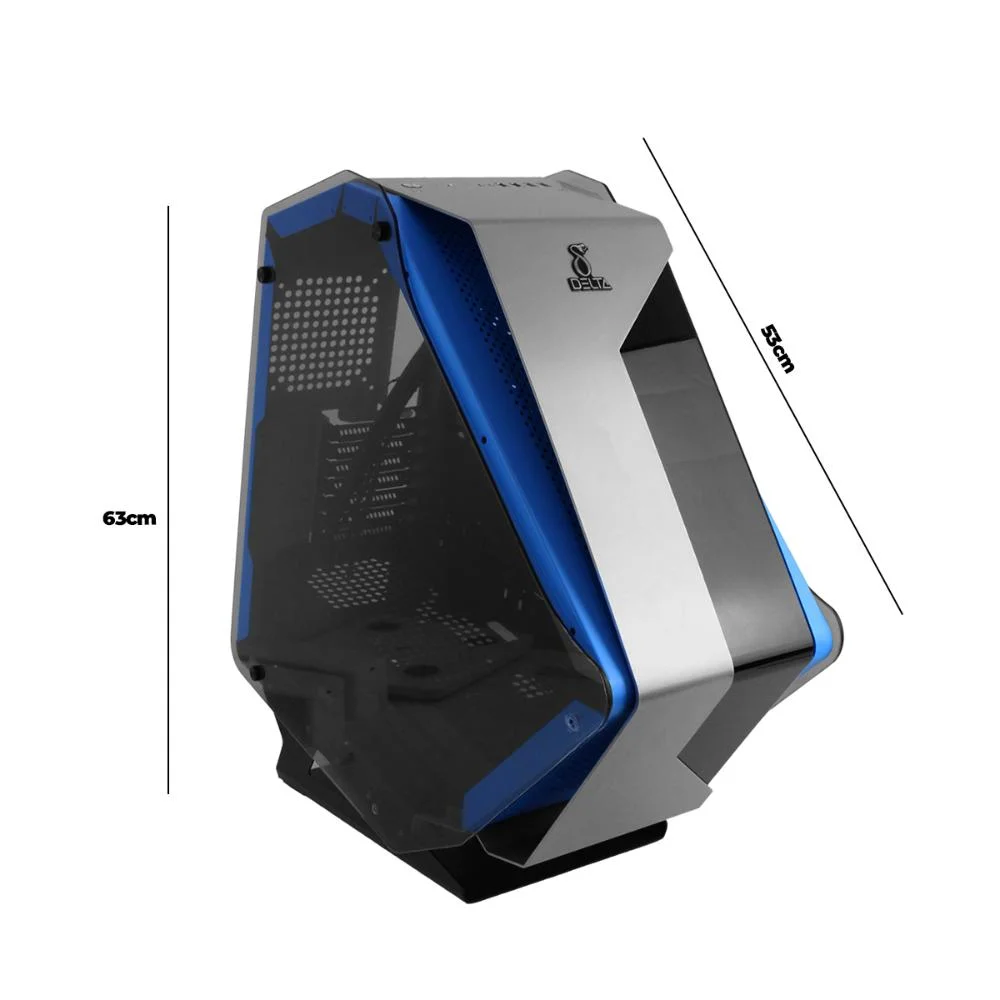 Gabinete Gamer  Delta Atx / M-atx / Mini-itx Vidro Temperado, Suporte Gpu 43cm E Water Cooler 360mm