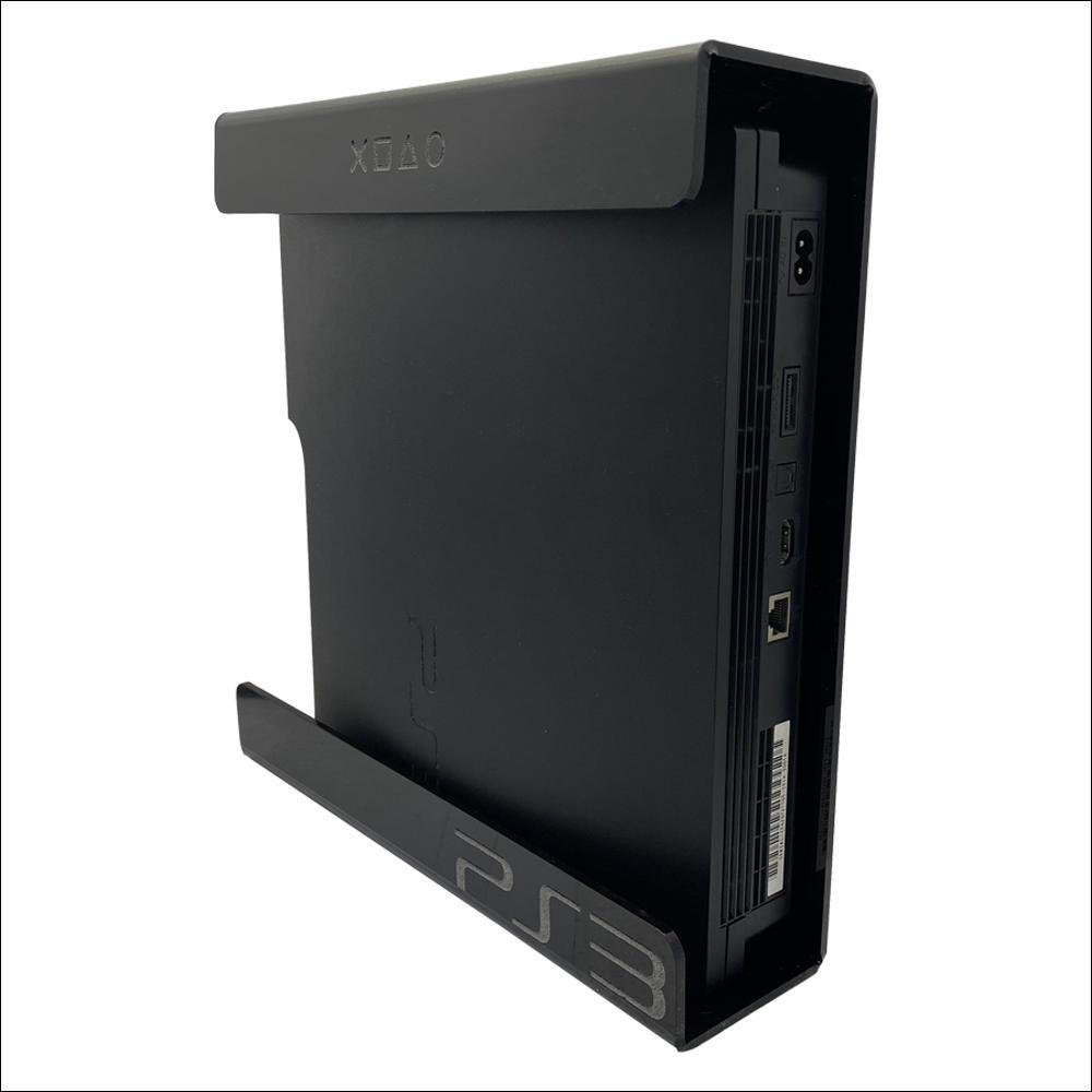 Suporte Parede Console Playstation 3 Fat - Ps3 Fat - Material Acrílico Preto Suporte Parede Console Playstation 3 Fat - Ps3 Fat - Material Acrílico Preto