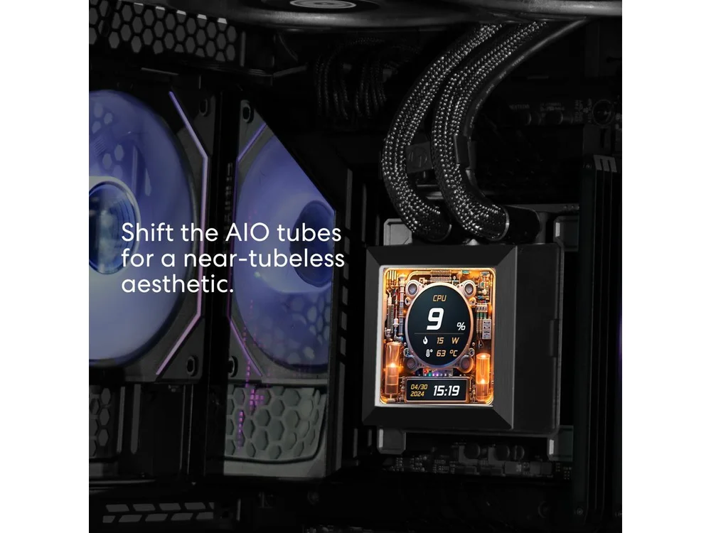 HydroShift LCD 360S　LL-HS-LCD-360S-BK KaBuM Aperte o K e evolua em Tecnologia e Games