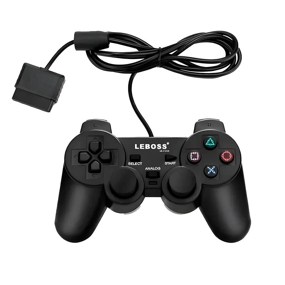 Controle Compatível Playstation 2, Com Joystick Analógico Digital, Com Fio Controle Compatível Playstation 2, Com Joystick Analógico Digital, Com Fio