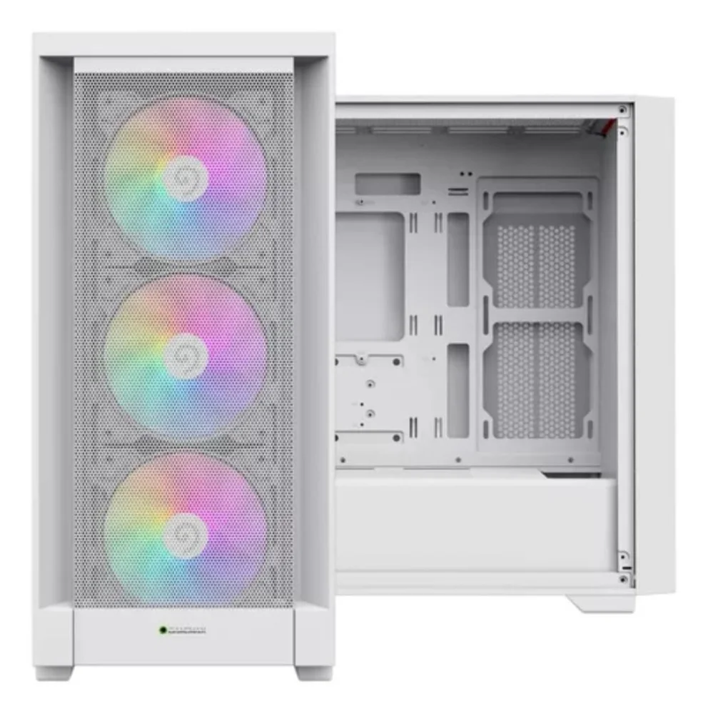 Gabinete Gamer Gamemax Defender Mini Tower Usb Lateral Vidro Branco Gabinete Gamer Gamemax Defender Mini Tower Usb Lateral Vidro Branco