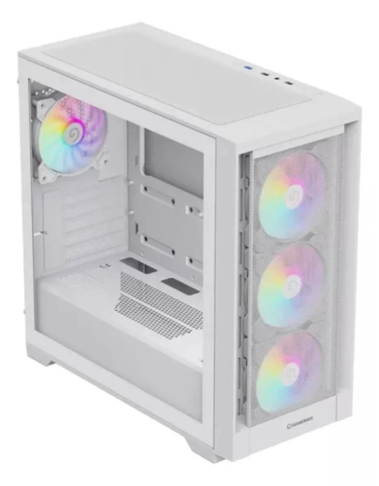 Gabinete Gamer Gamemax Defender Mini Tower Usb Lateral Vidro Branco Gabinete Gamer Gamemax Defender Mini Tower Usb Lateral Vidro Branco