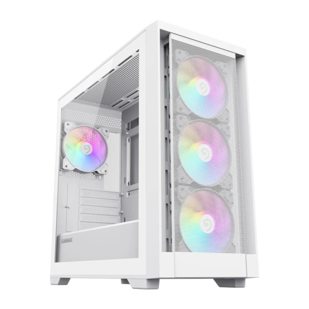 Gabinete Gamer Gamemax Quest Mid Tower Usb Lateral Vidro Branco Gabinete Gamer Gamemax Quest Mid Tower Usb Lateral Vidro Branco