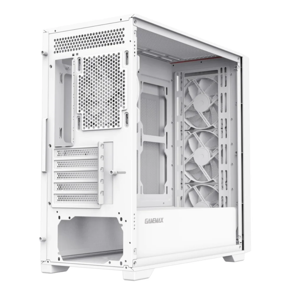 Gabinete Gamer Gamemax Quest Mid Tower Usb Lateral Vidro Branco Gabinete Gamer Gamemax Quest Mid Tower Usb Lateral Vidro Branco