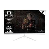 Monitor Curvo LED Brazilpc 24" Full Hd 75hz Branco