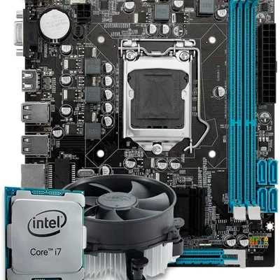 Imagem do produto Kit Upgrade, Processador Intel core i7, Placa mãe 1155 + 8GB de memória ram em Kabum