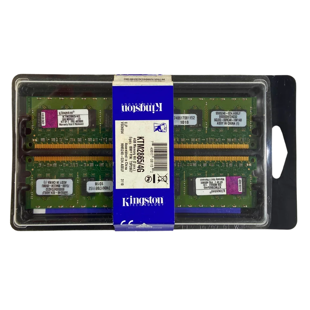 Memória Ram 4gb 2 Kingston Ktm2865/4g Memória Ram 4gb 2 Kingston Ktm2865/4g