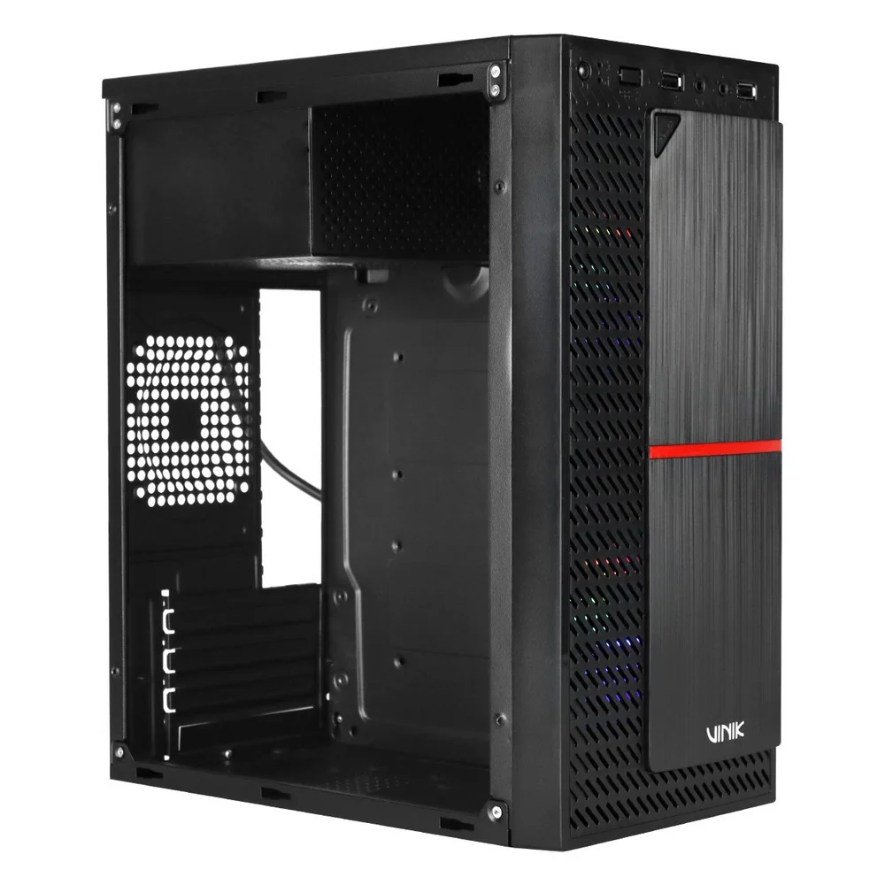 Gabinete Gamer Vinik Plate Lateral Acrílico C/ 2 Fans - Ggpacbk Gabinete Gamer Vinik Plate Lateral Acrílico C/ 2 Fans - Ggpacbk